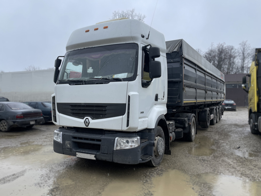 Установка гидравлического оборудования на тягач Renault