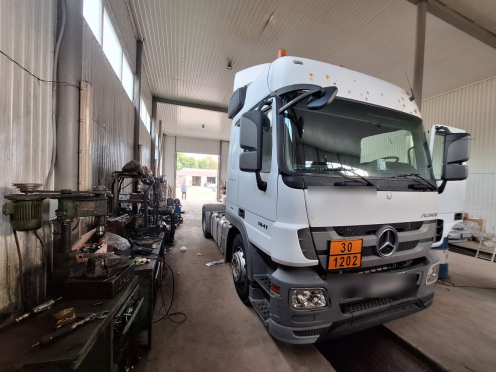 Гидрофикация тягача Mercedes-Benz Actros 184 под цистерну в Горячем Ключе