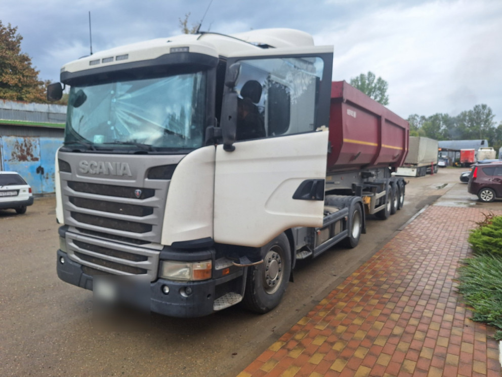 Замена клапана управления подъёмом кузова на тягаче SCANIA G400 в Горячем Ключе