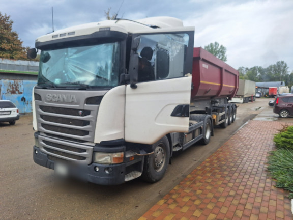 Замена клапана управления подъёмом кузова на тягаче SCANIA G400 в Горячем Ключе Замена клапана управления подъёмом кузова на тягаче SCANIA G400 в Горячем Ключе